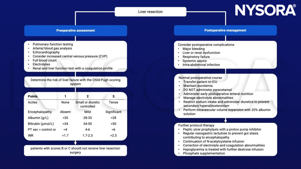 Liver resection, central venous pressure, CVP, Child-Pugh scoring system, paracetamol, N-acetylcysteine, hyperaldosteronism