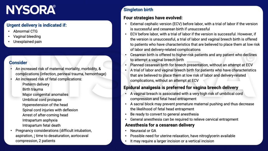 Overview of breech presentation - UpToDate
