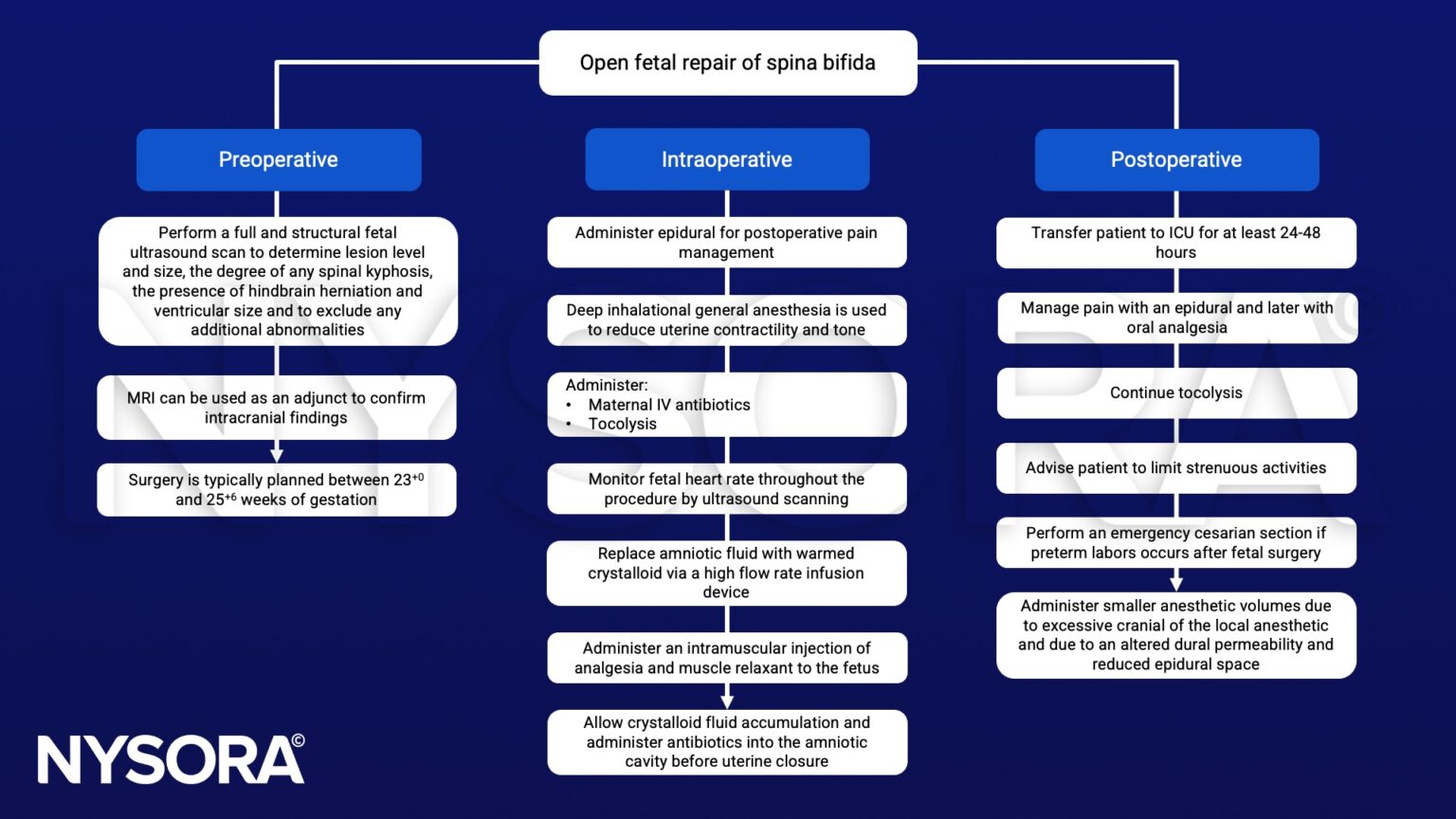 Spina bifida open surgery - NYSORA