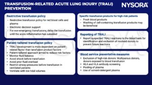 transfusion-related acute lung injury, trali, transfusion, plasma, red blood cells, inflammation, fluid balance, shock, fluid overload, airway pressure, low tidal volume, fresh blood products, washing, report, donor, multiparous, HLA antibody, solgent-detergent plasma