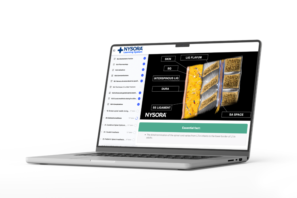 NYSORA Regional Anesthesia Manual eCourse