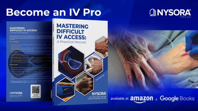NYSORA Press Announces Launch of Bestselling “Manual on Difficult IV Access”