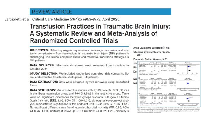 Transfusion Strategies in TBI
