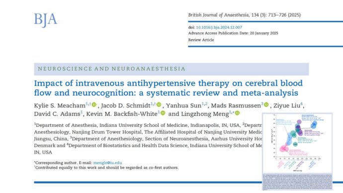 IV Antihypertensives and Brain Blood Flow
