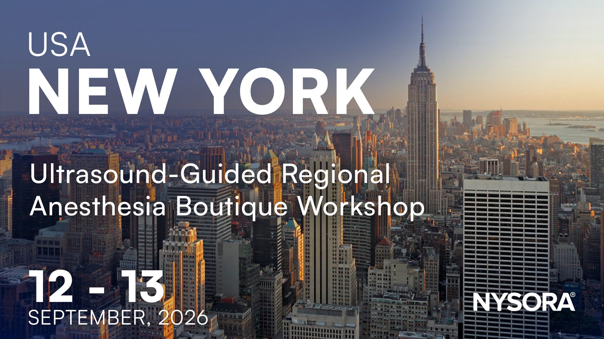 Ultrasound-Guided Regional Anesthesia Boutique Workshop