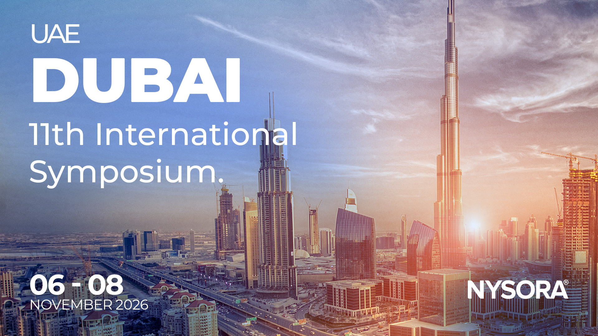 11th NYSORA International Symposium – Save the date!