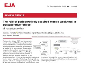 The role of perioperatively acquired muscle weakness in postoperative fatigue