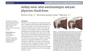 Rethinking shoulder analgesia: the evolving role of the axillary nerve in regional anesthesia