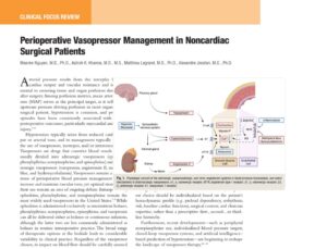 Perioperative vasopressor management in surgical patients