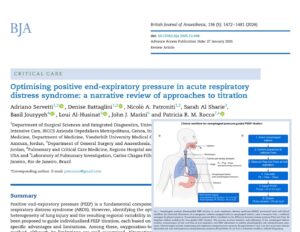 Optimizing PEEP in ARDS